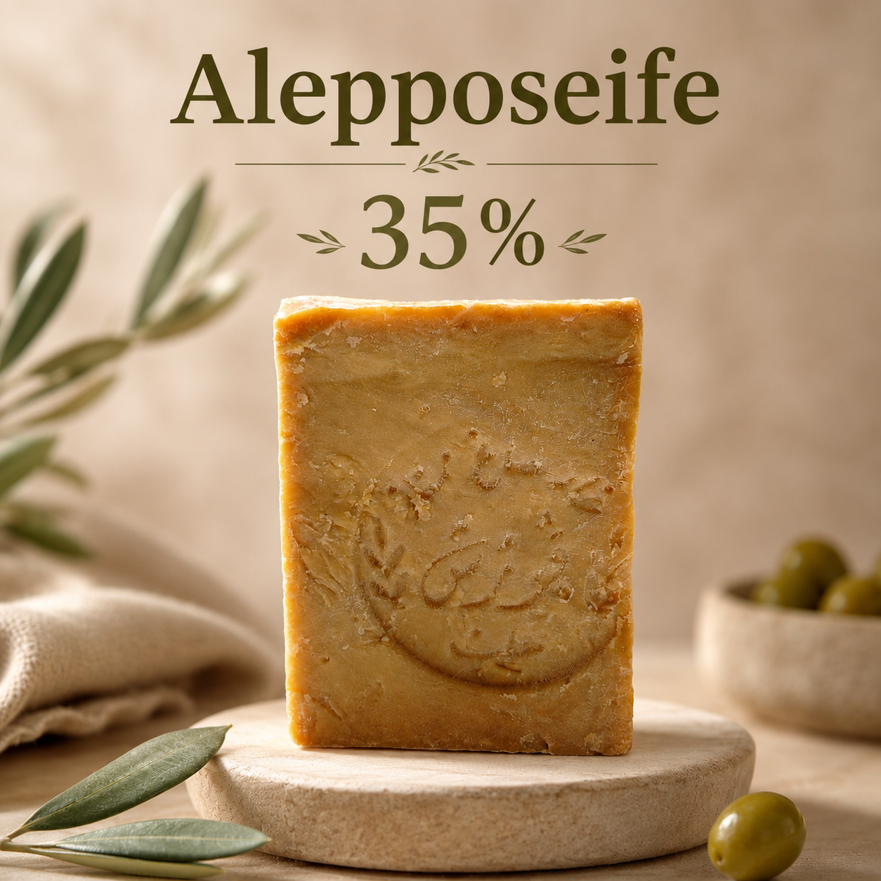 Aleppo Seife mit 35 % Lorbeeröl