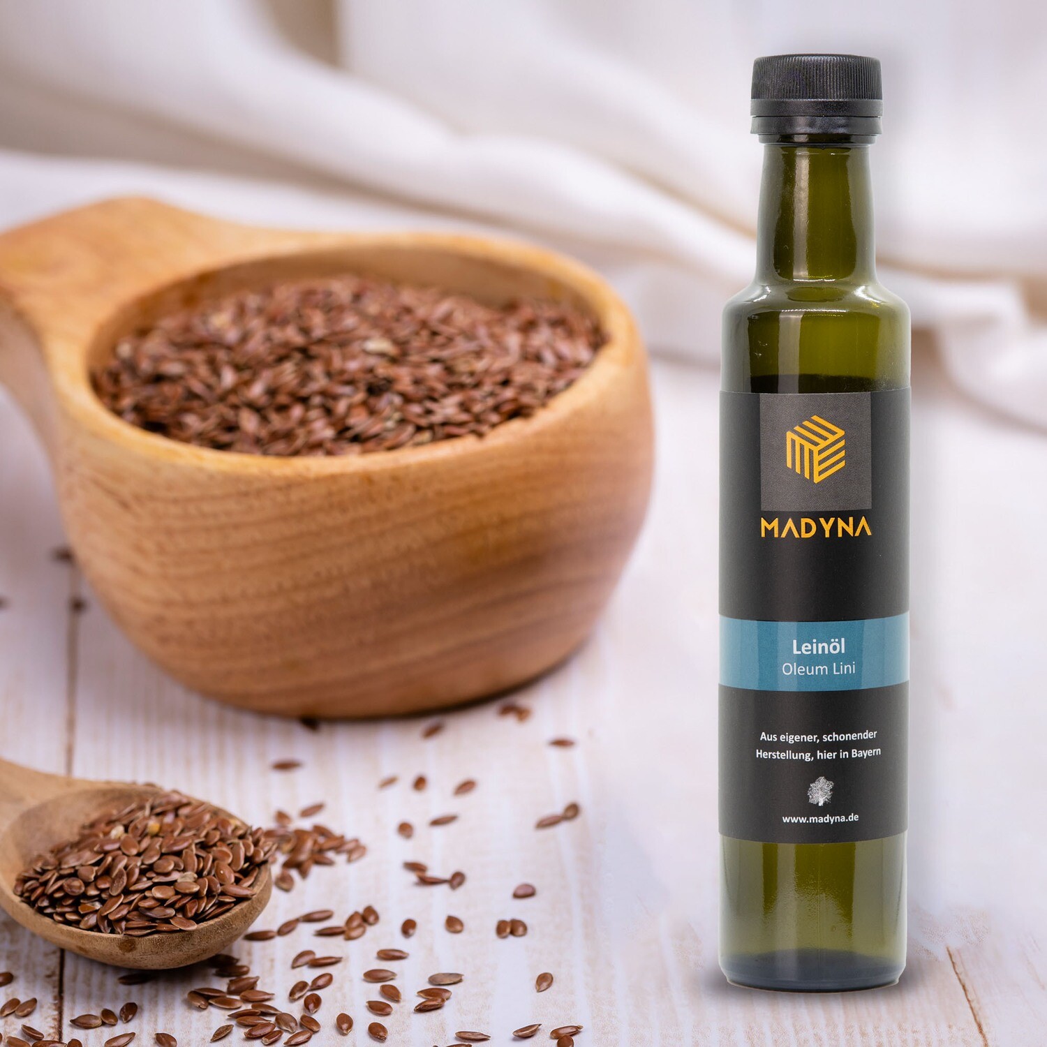 Leinöl – Kaltgepresst & naturbelassen von Madyna
